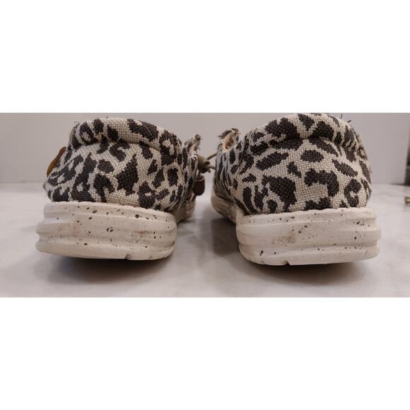 Hey Dude Women's Wendy Woven Cheetah Gray Leopard Size 9 - Picture 5 of 13